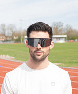 Modeling with Boston Mirror Sunglasses