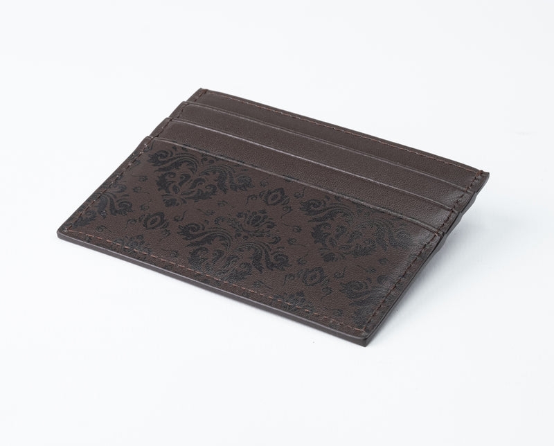 Leather Card Holder - Brown